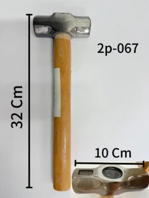 1 פטיש ראש פלדה מתומן 1 ק"ג ידית עץ