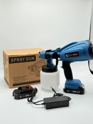 מרסס צבע שתי סוללות ומטען (תואם מקיטה)