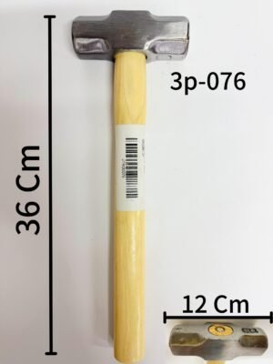 1 פטיש ראש פלדה מתומן 1.5ק"ג ידית עץ