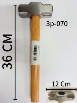 1 פטיש ראש פלדה מתומן 1.5 ק"ג ידית עץ