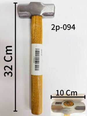 1 פטיש ראש פלדה מתומן 1ק"ג ידית עץ