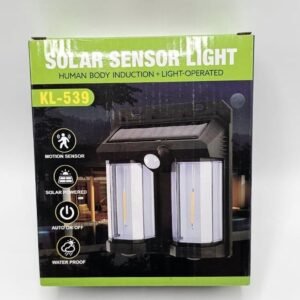 מנורת LED סולארית כפולה