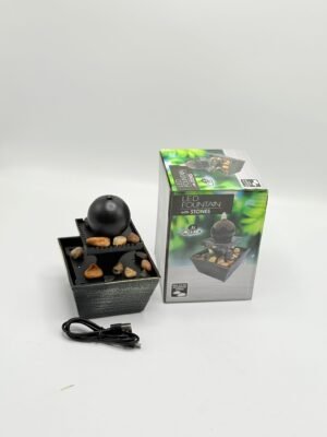 מזרקת מים עם תאורת וכבל TYPE C