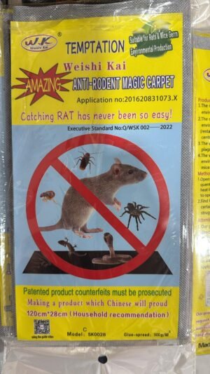 מלכודת עכברים חרקים ונחשים מידה 28*120 ס"מ