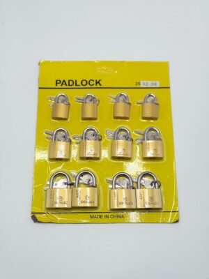 סט מנעולים (12יח) 3 מפתחות לכל מנעול