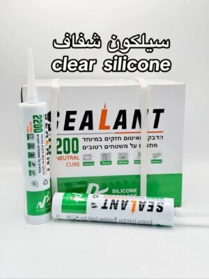 סליקון שקוף הדבקה ואיטום רטוב/יבש