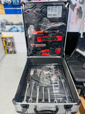 מזוודת כלים אלומניום עם ידית נשלפת וגלגלים 4 מגירות