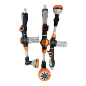 אקדח מים עם סבונית ראש ארוך מתכוונן 9 מצבים