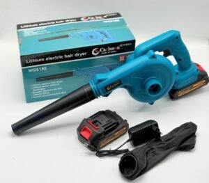 מפוח וואקום עם 2 סוללות ומטען תואם מקיטה