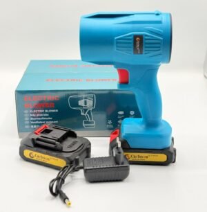 מפוח יד (תואם מקיטה) עם 2 סוללות ומטען